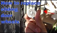 How to replace sliding screen door roller wheels - remove and install