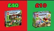 TOP 10 CHEAPEST Lego Minecraft Sets OF ALL TIME!