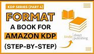 How to Format a Book for Amazon Kindle Publishing (KDP) | Microsoft Word 2023
