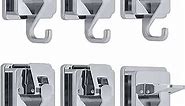 YSSILADI Shower Suction Cup Hooks, 6 Wreath Hooks, Silver Plated Decorative Hooks, Waterproof Towel Hooks, Removable Shower Wall Hooks, 15 lb. Command Hooks, Wide Range of Application