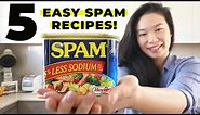 5 EASY SPAM RECIPES - TASTY SPAM COOKING HACK! (How To Enjoy 5 Meals with 1 Can of Spam)
