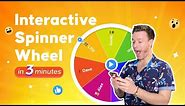 Make a Free Interactive Spinner Wheel Game in 3 Minutes (No Coding)!