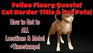 AQ3D Feline Finery Quests! How To Get To All Mobs & Locations! Cat Pets! Cat Herder Title!