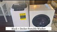 How I Do Laundry in a Studio Apartment | Black+Decker Portable Washer and Dryer Unboxing