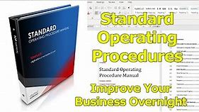Standard Operating Procedure Template Using MS Word - Create Yours Fast