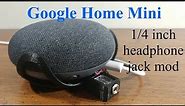 Google Home Mini Wall Mount With 1/8 Inch Headphone Jack Mod