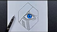 Easy to draw | how to draw boruto’s eye easy step-by-step