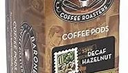 Baronet Coffee Pods [DECAF Hazelnut-54 Pods] Flavored Single Cup Use, Like Senseo Coffee Pods [3 Boxes of 18 Single Serve 10 Gram Pads] Reg. Strength Soft Coffee Pods, Med Roast [Decaf Hazelnut]