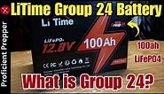 LiTime Group 24 LiFePO4 12v 100Ah Battery Review - What is a Group 24 Battery?