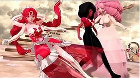 [Steven Universe] Rose Quartz & Garnet FUSION (animation) Rubellite