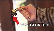 How to fix a broken door handle (stripped screw holes)
