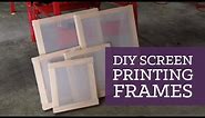 DIY screen printing frames | CharliMarieTV