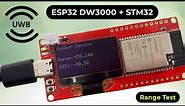ESP32 UWB DW3000 Range Test - Achieving 500 meters Distance with Ultra-Wideband Technology