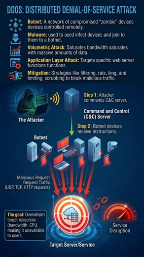 🚨 DDoS Attack Explained 🔥💯