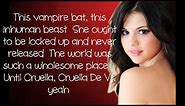 Selena Gomez - Cruella De Vil [Lyrics]