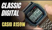 CASIO A159W Full Review, an F91W with Stainless Steel Strap - Affordable Classic Digital Watch
