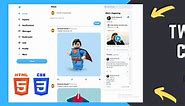 🔴 Build Twitter Clone using HTML and CSS - Tutorial