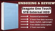 Best 5 TB external hard drive with data recovery service / Seagate 5 TB one touch hard drive