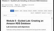 Module 5 - Guided Lab: Creating an Amazon RDS Database | AWS SAA | ALX