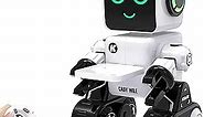 Robot Toy for Kids, Remote Control and Intelligent Programming RC Robot, Suitable for Kids and Over to Music, Dancing, Talk, Play with Kids as a Gift for Gril and Boy(White)