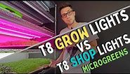 LED GROW LIGHTS vs GARAGE LIGHTS - Microgreen Lighting - Turnip