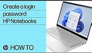 How to create a login password in Windows 11 | HP Notebooks | HP Support