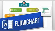 How to Make a Flowchart in Word | Create a Flowchart with SmartArt