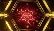 Abstract Background Video 4k Gold Red Metallic Wireframe VJ LOOP NEON Sci-Fi Calm Wallpaper