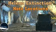 All Helena Explorer note locations Extinction Ark Survival Evolved