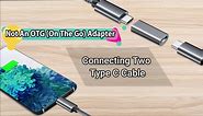 Basesailor USB C Female to Female Adapter 3-Pack,USBC 3.1 10GBps 100W PD Coupler for Connecting Two Type C Cable,Thunderbolt 3 Compatible Extension Connector for USB-C Devices