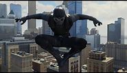 Spider-Man Remastered PS5 - Noir Suit Free Roam Gameplay (4K Fidelity Mode)