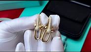 Unboxing Video | Tiffany HardWear Link Earrings Yellow Gold with Pavéd Diamonds