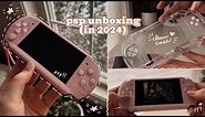 Unboxing a lil pink psp (in 2024!) a special console :3