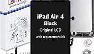iPad Air 4 10.9“ 2020 4th Gen True Original OEM Display Digitizer LCD Screen Replacement Touch Assembly Screen Replacement A2072 A2316 A2324 A2325 Premium Repair Kit + Free Install (Black)
