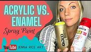 Acrylic vs. Enamel Spray Paint EXPLAINED and which kind is BEST for Mural Painting 2022
