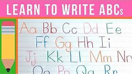 Learn to Write the ABCs | How to Write Letters | Handwriting Practice for Kids