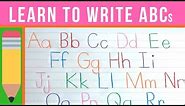 Learn to Write the ABCs | How to Write Letters | Handwriting Practice for Kids