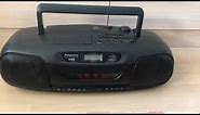 Panasonic RX-DT 401 portable vintage cd stereo XBS player egg style compact boombox
