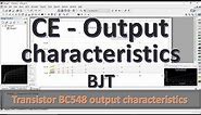 How to plot Output characteristics of common emitter transistor BC548 in multisim |Multisim Tutorial