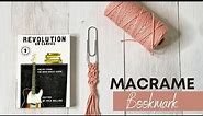 How to Macrame a Bookmark Using a Paperclip | DIY Bookmark