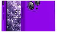 Vooii Compatible with iPhone 11 Pro Max Case, Upgraded Liquid Silicone with [Square Edges] [Camera Protection] [Soft Anti-Scratch Microfiber Lining] Phone Case for iPhone 11 Pro Max - Neon Purple