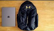 Under Armour Hustle Pro (Storm Contender) Quick Look (Perfect Inexpensive Tech Backpack)