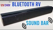 12v Powered Bluetooth TV Sound Bar for the Home and RV