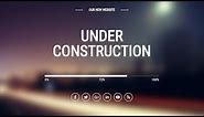 Under Construction Page Design using Html and css || Coming soon Page