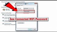 How to Find WiFi Password in Windows 7/8/10/11 || Check Connected WiFi Password