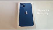 iPhone 13 Blue 128 GB Unboxing