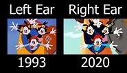 Animaniacs Theme Song (1993 & 2020) Comparison (Left/Right, Mixed & Seperately)