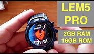 LEMFO LEM5 PRO Android 5.1 2GBRAM/16GBROM Smartwatch: Unboxing & Overview