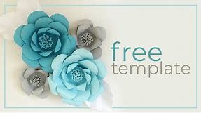 Paper Flower Backdrop Tutorial and Free Template