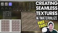 Create SEAMLESS TEXTURES from Images with Materialize - FREE TOOL!